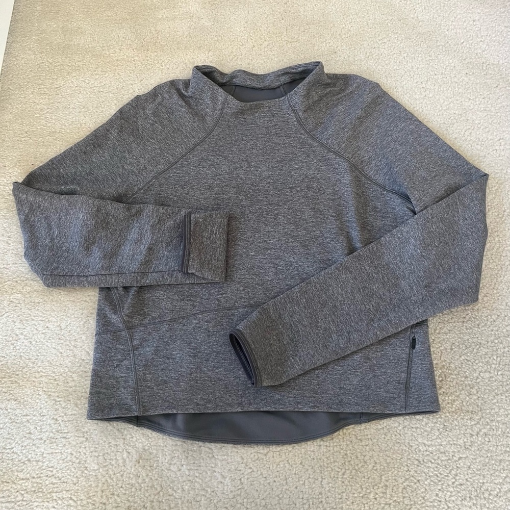 Lululemon Gray Long Sleeve Athletic Top